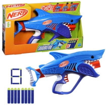 Nerf Junior Wild blaster Sharkfire, facile a utiliser, 8 fléchettes N
