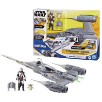 Vaisseau The Mandalorian's N-1 Starfighter, figurines Grogu et Mandalo