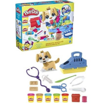 Play-Doh Le cabinet vétérinaire avec chien, avec 5 pots de pâte a m