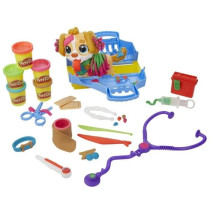 Play-Doh Le cabinet vétérinaire avec chien, avec 5 pots de pâte a m