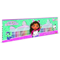 Coffret coloriage - MULTIPRINT - 18117 - 60 feutres 4 tampons Gabby et