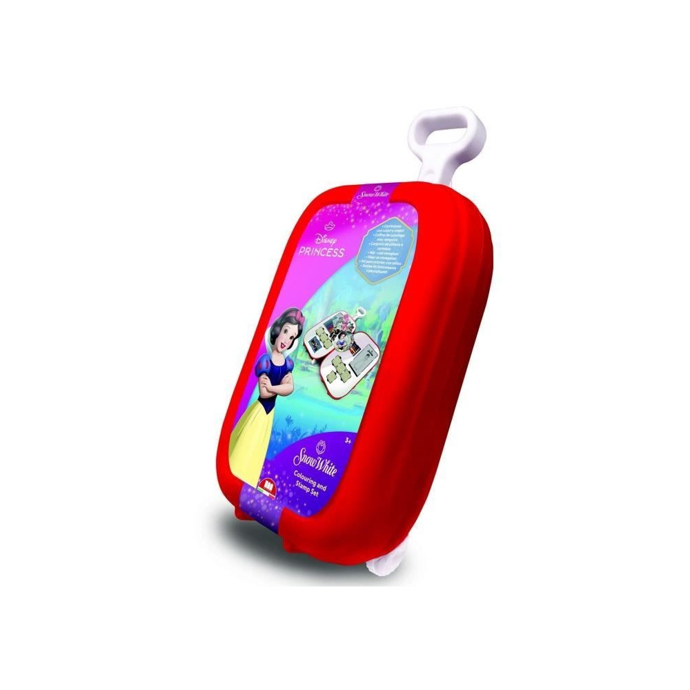 Trolley - MULTIPRINT - 64351 - 7 tampons Blanche-Neige, 5 crayons, 18