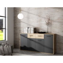 Buffet PILVI - Style contemporain - Particules mélaminé - Décor Che