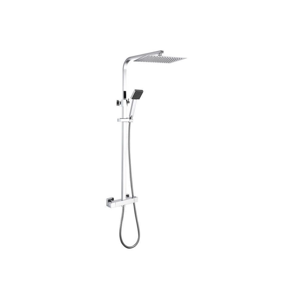 Colonne de douche OCEANIC - Mitigeur thermostatique - Pomme haute rect