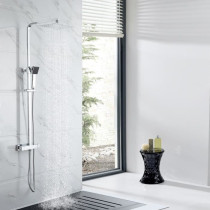 Colonne de douche OCEANIC - Mitigeur thermostatique - Pomme haute rect