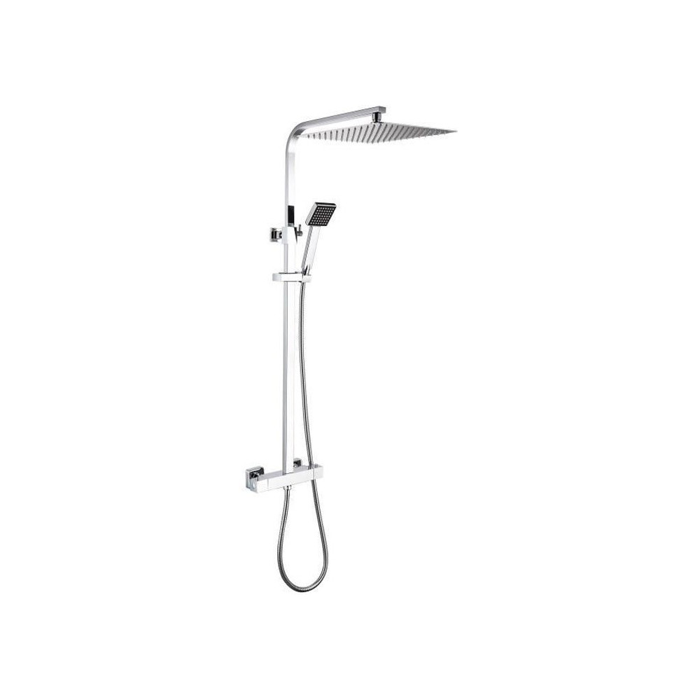 Colonne de douche OCEANIC - Mitigeur thermostatique - Pomme haute carr