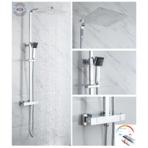 Colonne de douche OCEANIC - Mitigeur thermostatique - Pomme haute carr