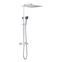 Colonne de douche OCEANIC - Mitigeur thermostatique - Pomme haute carr