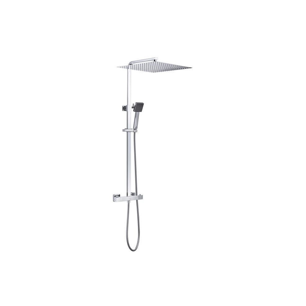 Colonne de douche OCEANIC - Mitigeur thermostatique - Pomme haute carr