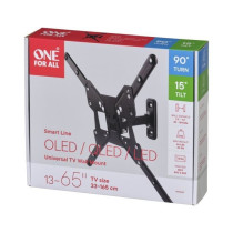 ONE FOR ALL WM2441 Support mural inclinable et orientable a 90° pour