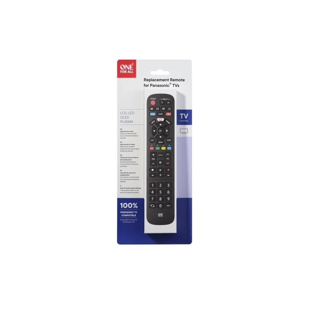 Télécommande One For All Remplacement telecommande PANASONIC (URC 49