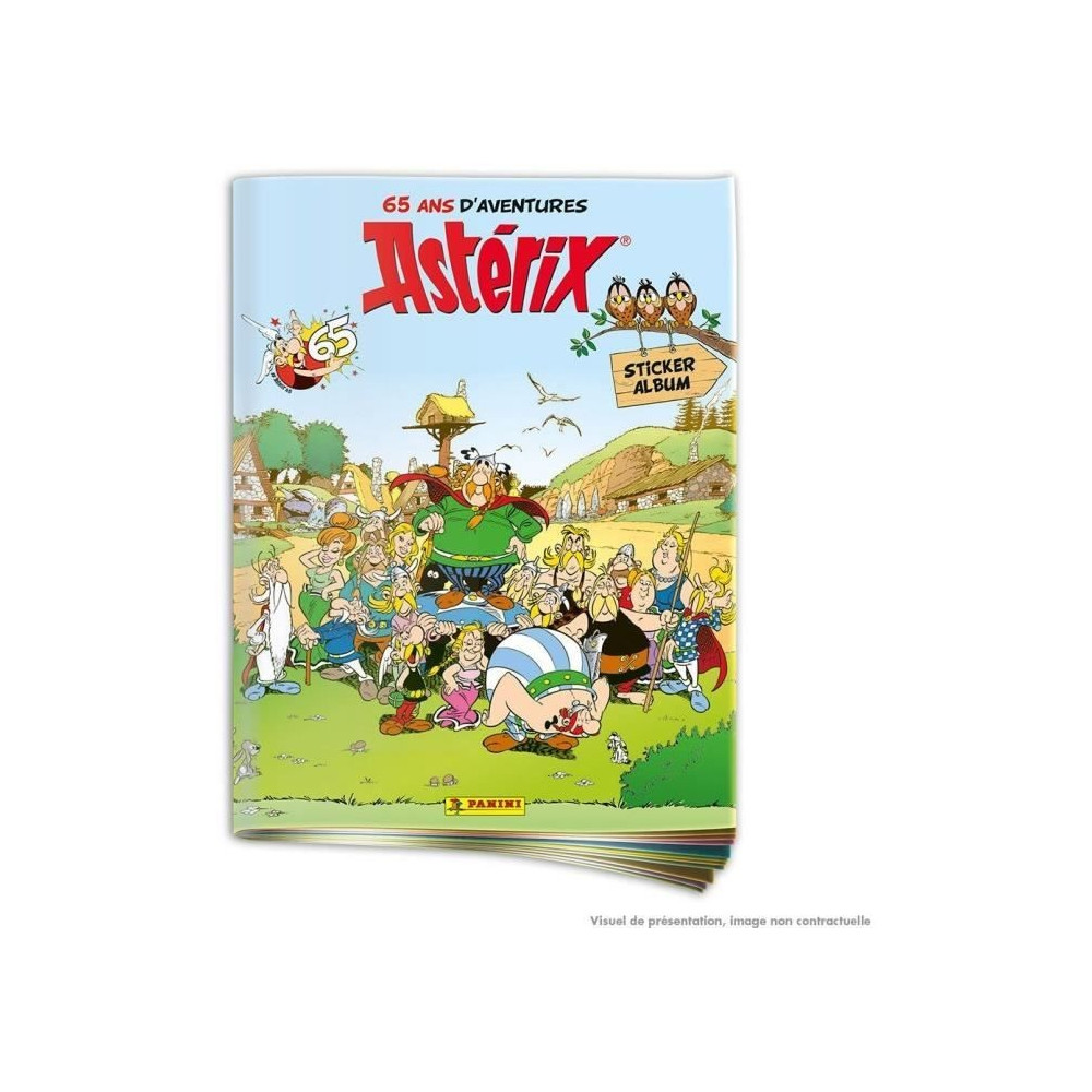Album - PANINI - Astérix (65eme anniversaire) - 264 stickers, brillan