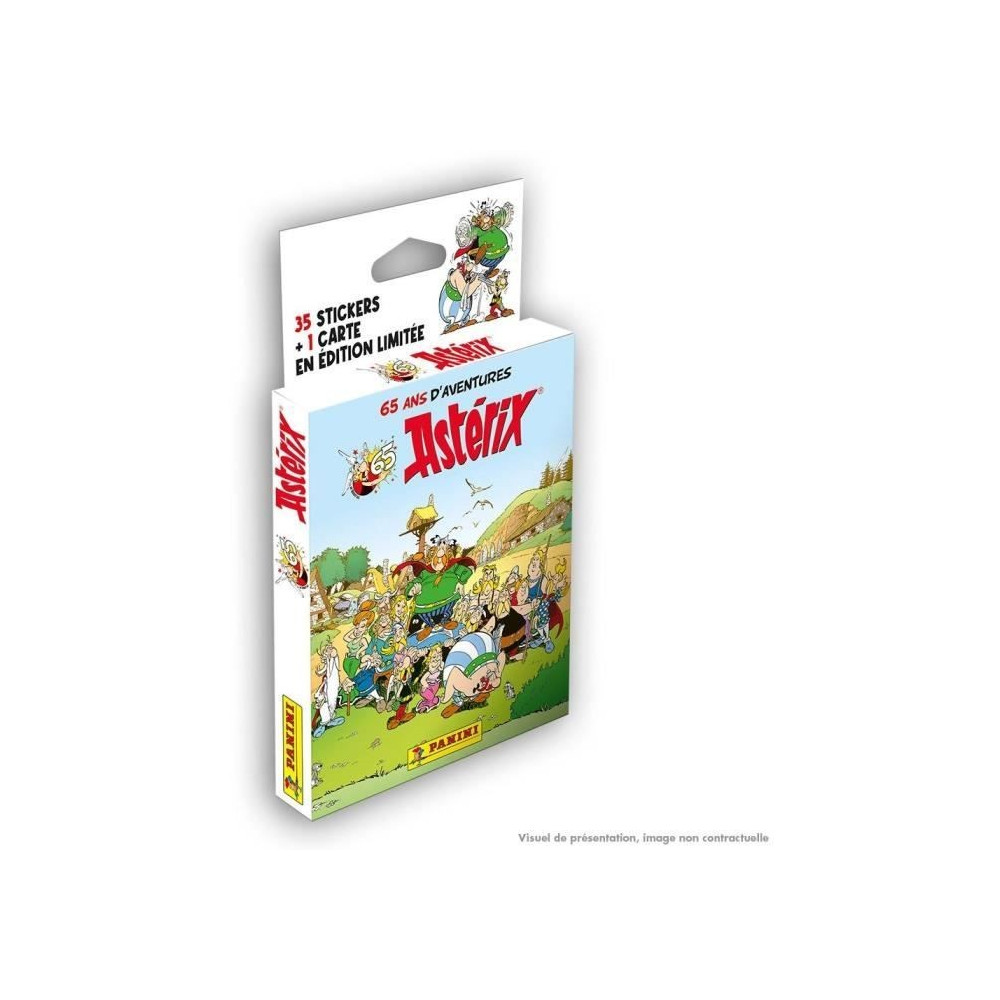 Blister 7 pochettes - PANINI - Astérix (65eme anniversaire) - 35 stic