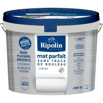 Peinture murs & plafonds parfait - RIPOLIN - 441726 - Blanc - Mat - 10