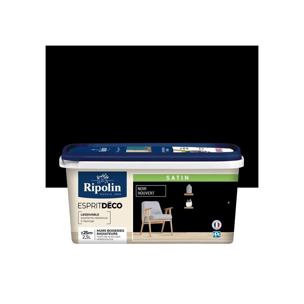 Peinture Couleur Intérieure Satin pour Cuisine Salle Salon Chambre -
