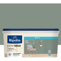 Peinture de décoration murale intérieure - Vert nobile mat - RIPOLIN