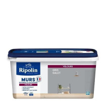 RIPOLIN Peinture Couleur Velours pour Murs, Boiseries Radiateurs - Gri
