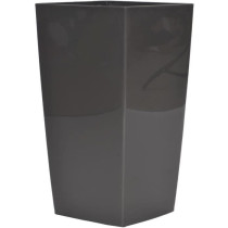 RIVIERA Pot de fleurs Nuance - Carré - 38 x 38 x H 69 cm - Gris paill