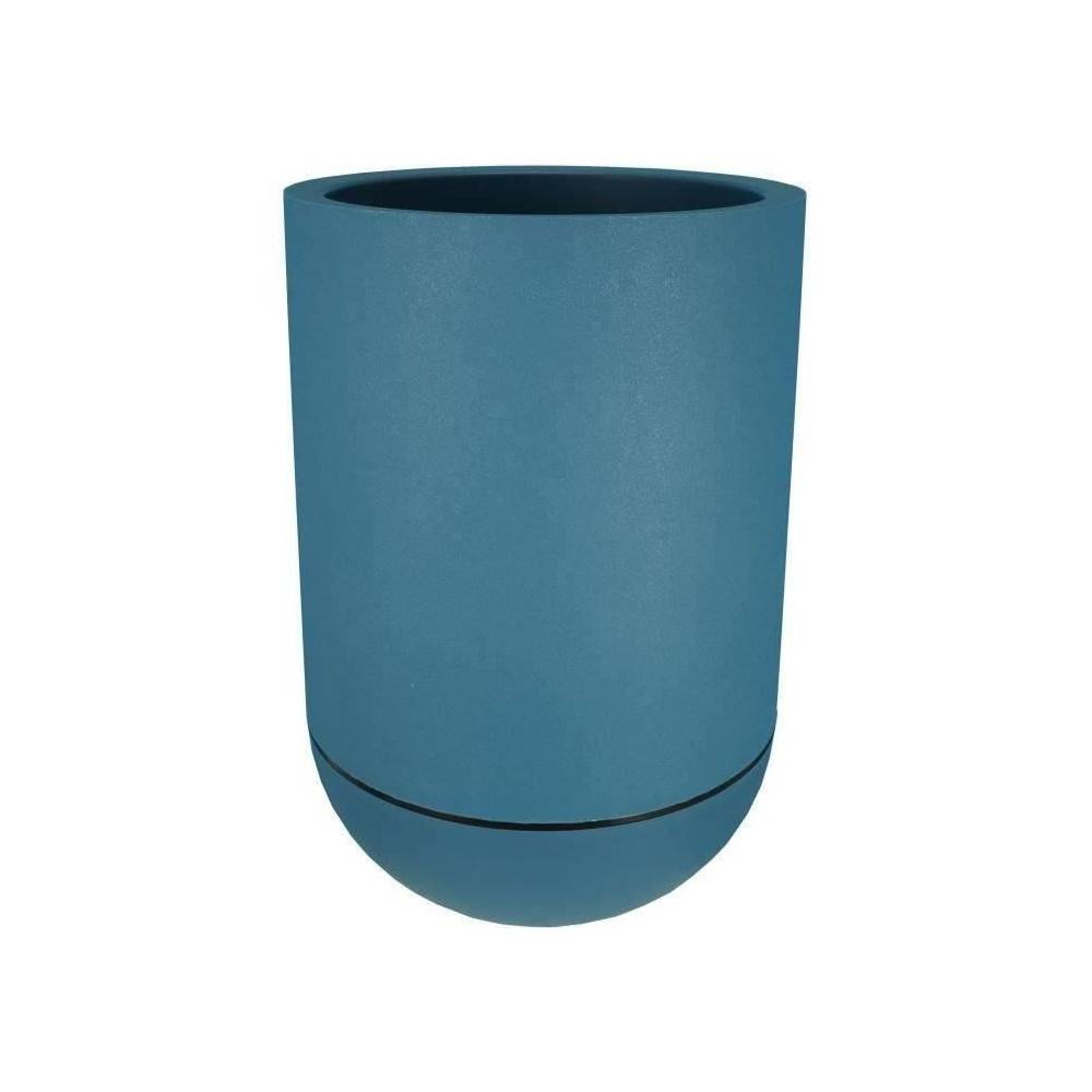 Bac a fleurs rond RIVIERA GRANIT TULIPE - Plastique - Diametre 40 cm -