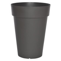 RIVIERA Pot de fleurs Soleilla - Rond - Ø 40 x 53 cm - Gris pailleté