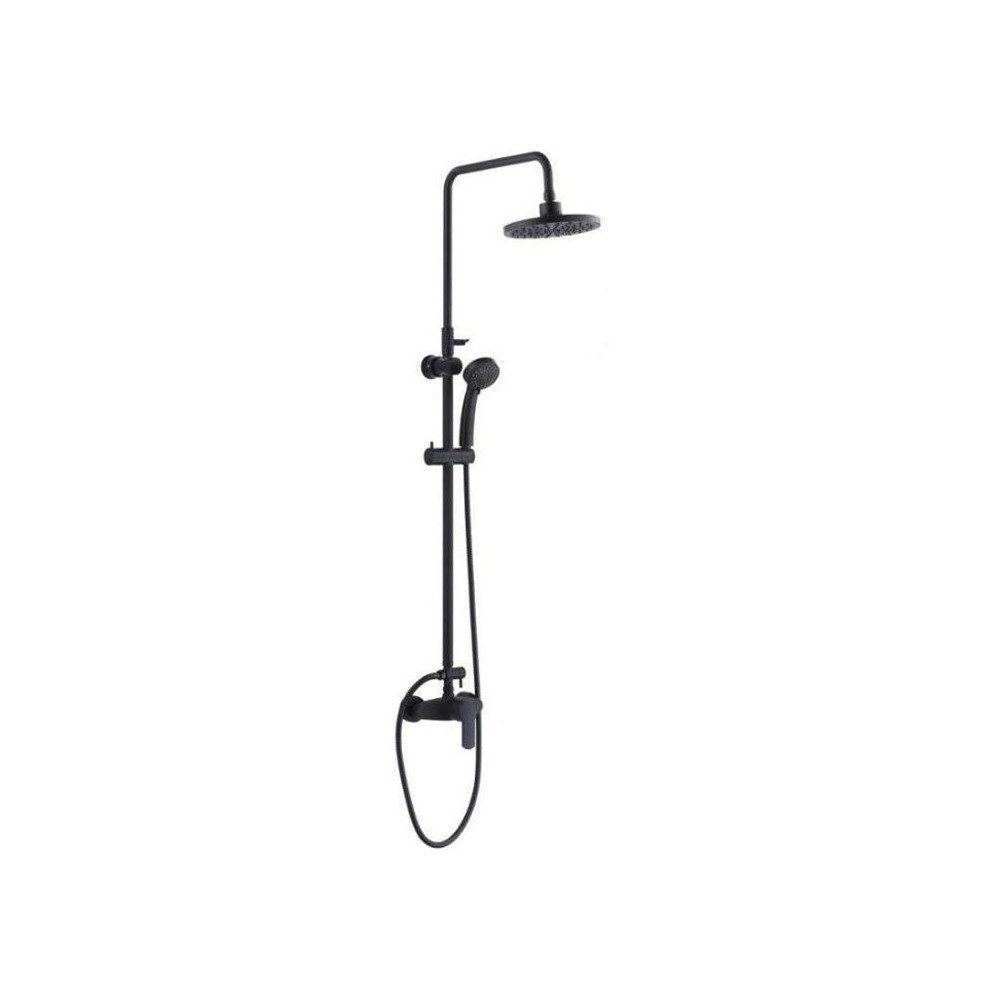 Colonne de douche ROUSSEAU Shenti noir - Tete de douche orientable - D