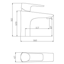 Robinet mitigeur lavabo Dunedin - ROUSSEAU - Monotrou - Cartouche cér