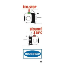 Mitigeur thermostatique baignoire et douche ROUSSEAU Volga 2 - Monotro
