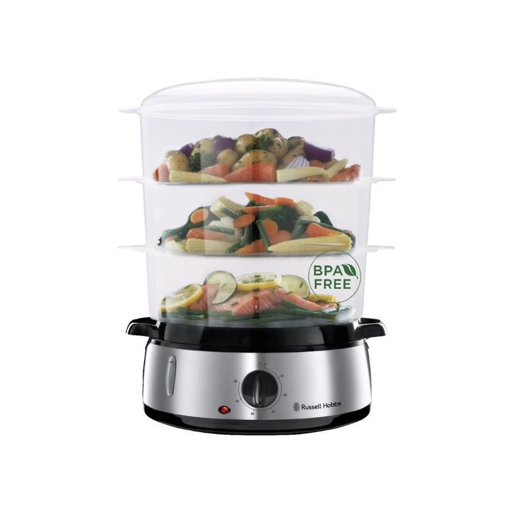 Cuiseur Vapeur 9L - Russell Hobbs 19270-56 - Programmable Minuteur, Cu