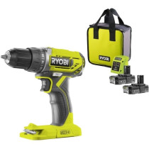 RYOBI - Perceuse-visseuse compacte 18V ONE+ - 2 batteries lithium+ 2,0