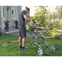 RYOBI - Support universel a roulettes pour scie a coupe d'onglets - aj