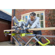 RYOBI - Support universel a roulettes pour scie a coupe d'onglets - aj