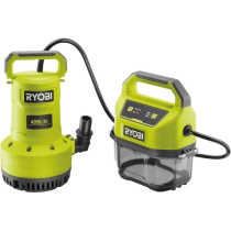RYOBI - Pompe d'évacuation 18V - 4 200 l/h - immersion maxi. 5 m - IP