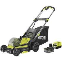 RYOBI - Tondeuse poussée 18V Brushless - Ø coupe 40 cm - ramassage e