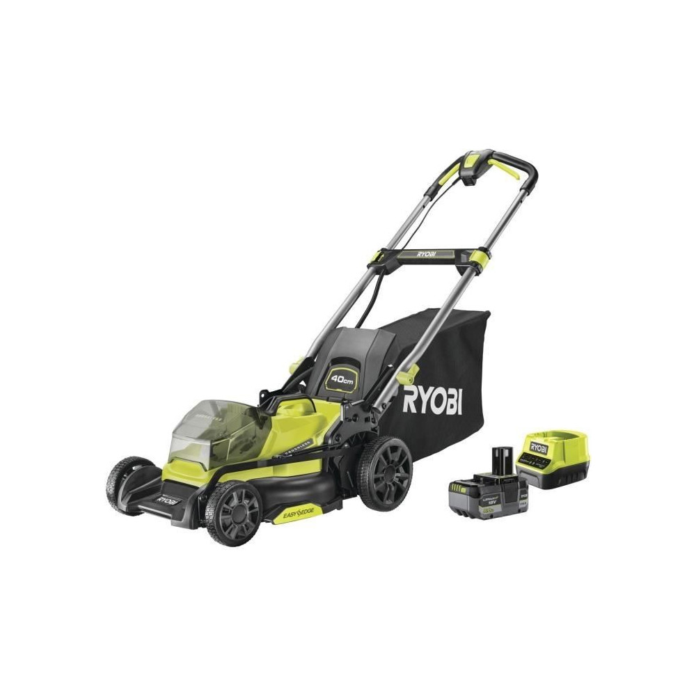 RYOBI - Tondeuse poussée 18V Brushless - Ø coupe 40 cm - ramassage e