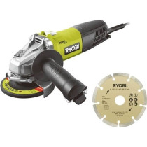 RYOBI - Meuleuse d'angle 800 W diam. 125 mm - 12 000 tr/min + sac, dis