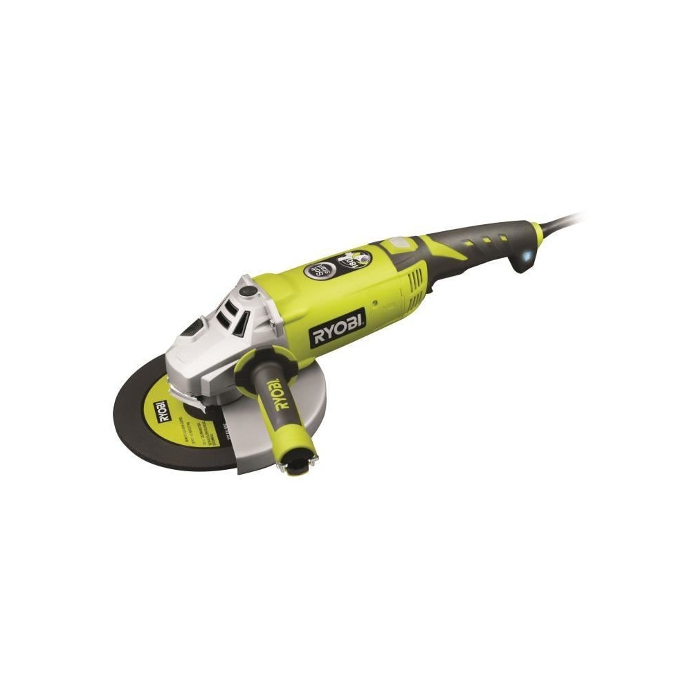 RYOBI - Meuleuse d'angle 2 000 W 230 mm - poignée 180° - coffret ant