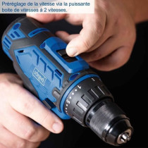 Coffret perceuse visseuse sans fil C-DTB74/2-X - 50Nm mandrin 13mm + 7