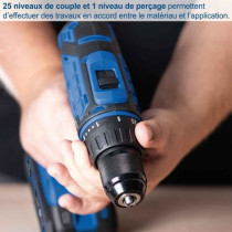 Coffret perceuse visseuse sans fil C-DTB74/2-X - 50Nm mandrin 13mm + 7