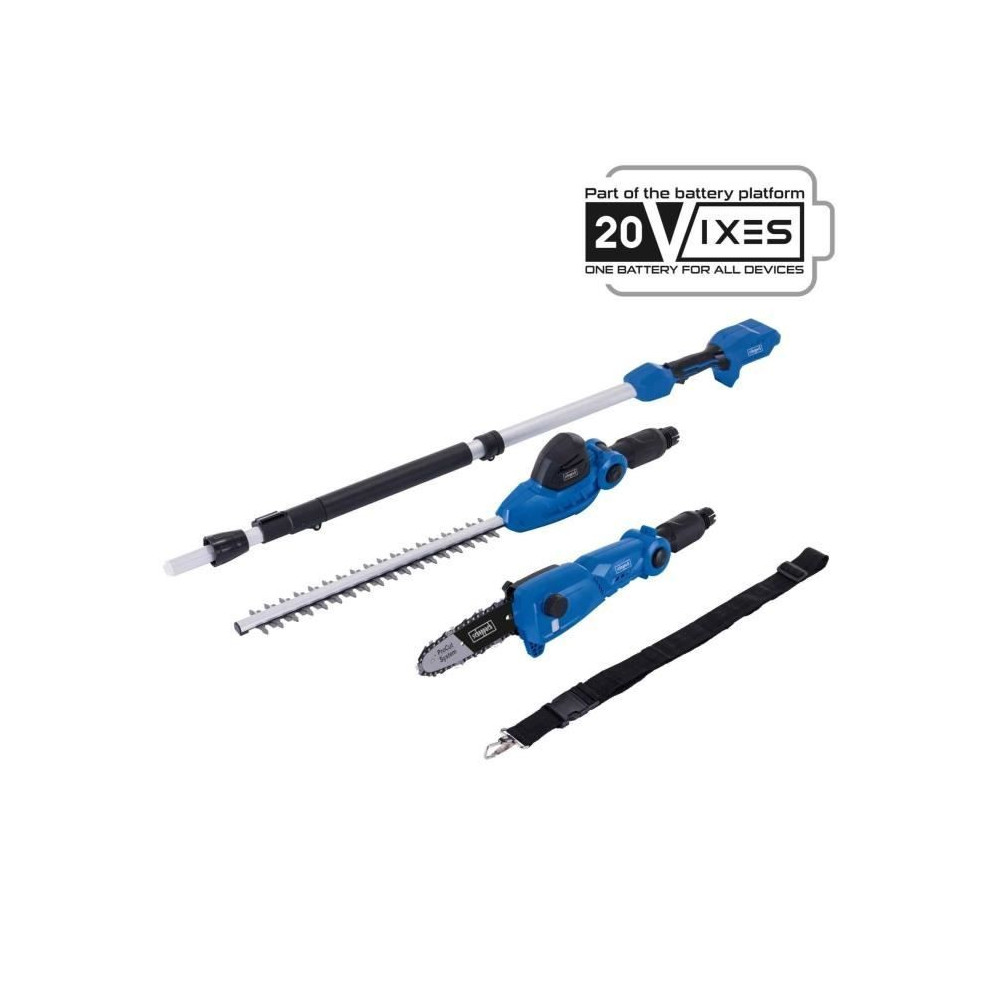 Elagueuse 18cm + Taille-haies 41cm sans fil C-PHTS410-X - téléscopiq
