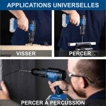 Perceuse visseuse percussion sans fil BC-CD60-X - brushless 60 Nm mand