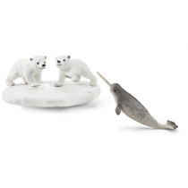 Figurines Glissade des Ours Polaires, Coffret schleich avec 2 figurine