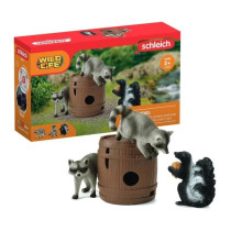 Coffret Jeux rigolos avec la noix, figurines animaux sauvages, Schleic