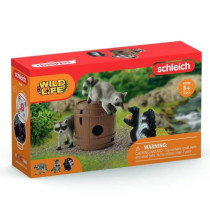 Coffret Jeux rigolos avec la noix, figurines animaux sauvages, Schleic