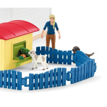 Hôtel des Animaux de la Ferme - Grand coffret de 54 Pieces de Jouets
