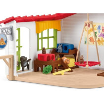 Hôtel des Animaux de la Ferme - Grand coffret de 54 Pieces de Jouets