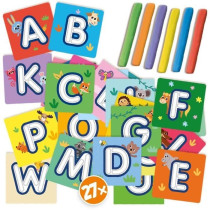 J'apprends l'alphabet avec pâte a modeler - Jeu éducatif - SES CREAT