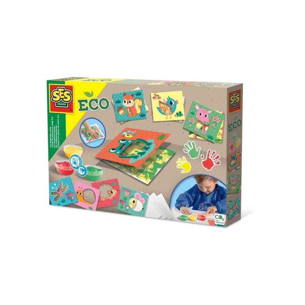 Cartes de peinture au doigt Eco - SES CREATIVE - Exprime-toi avec la p