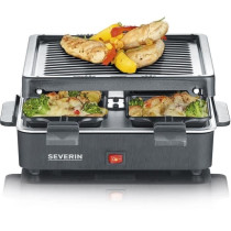 SEVERIN Raclette Gril 4 personnes compacte, facile a ranger, idéal po