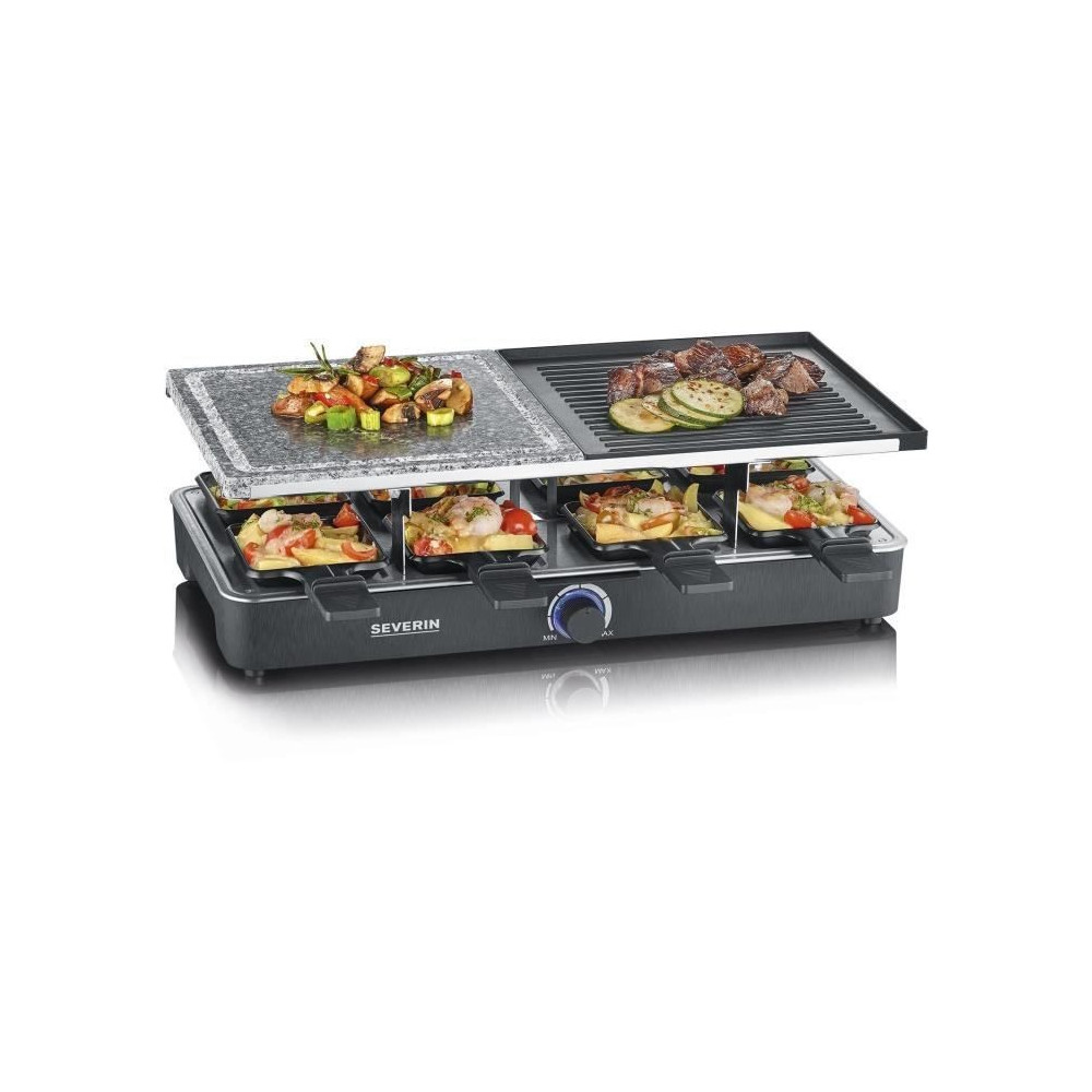 Raclette Gril SEVERIN - RG2376 - 8 personnes - Pierre de Cuisson Natur