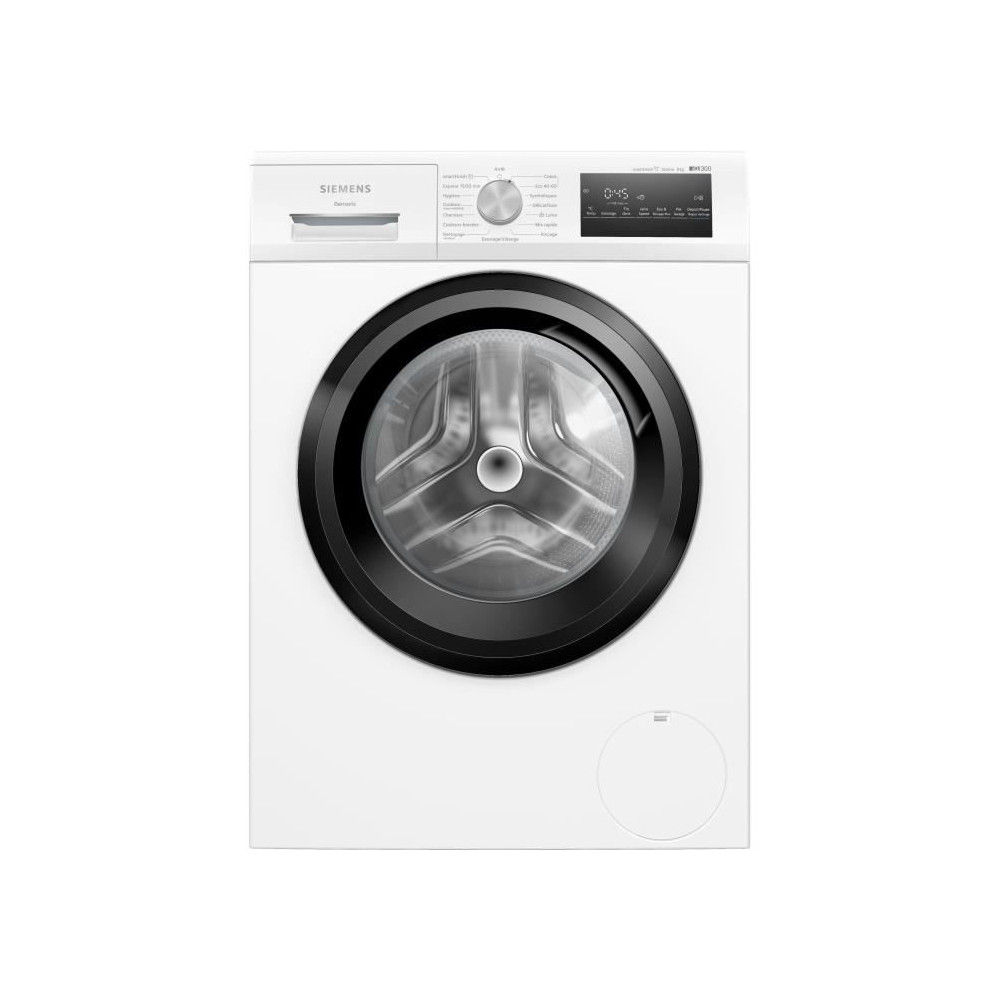 Lave-linge hublot SIEMENS WM12N228FR IQ300 - 8 kg - Induction - Foncti
